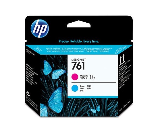 HP 761 Cyan + Magenta DJ Printhead, CH646A