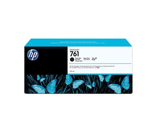 HP 761 Black matte DJ Ink Cart, 775 ml, CM997A