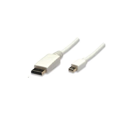 MANHATTAN kabel Mini DisplayPort Male to DisplayPort Male, 2m, White