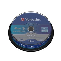 VERBATIM BD-R (10-pack)DualLayer/Spindle/6x/50GB