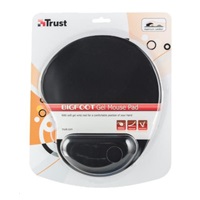 TRUST Podkładka pod Mysz Bigfoot Gel Mouse Pad, czarna, żelowa