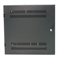 LEXI-Net 19" nástěnný vertikální rozvaděč SOHO 2U+4U 540x170, perforované dveře, černý