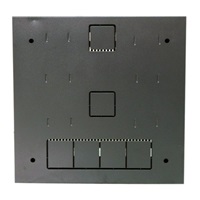 LEXI-Net 19" nástěnný vertikální rozvaděč SOHO 2U+4U 540x170, perforované dveře, černý