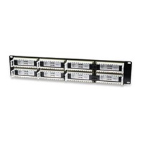 Intellinet Patch panel 48 port Cat6, UTP, 2U, černý