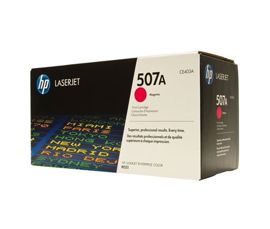 HP 507A Magenta LJ Toner Cart, 6 000 str, CE403A