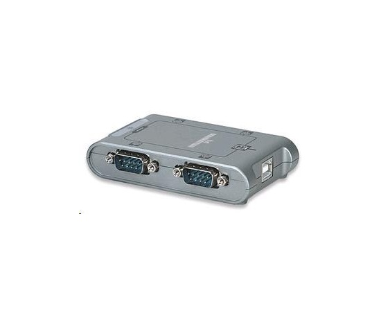 MANHATTAN Adapter USB - serial port 4x (USB BF/DB9M(4), RS232)