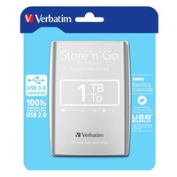 VERBATIM HDD 2.5" Store ‘n‘ Go 1TB USB 3.0, srebrny