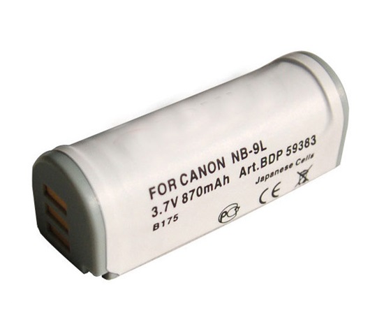 Doerr Akumulator DDP-CNB9L  (D129, CANON NB-9L - 3,7 V/870 mAh do Ixus 1000 HS)