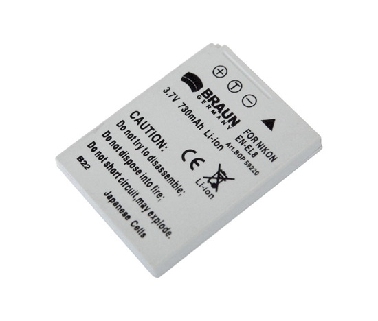 DDP-NEL8  (D41, NIKON EN-EL8 - 3,7 V/650 mAh do P1,2, S1-9,200)