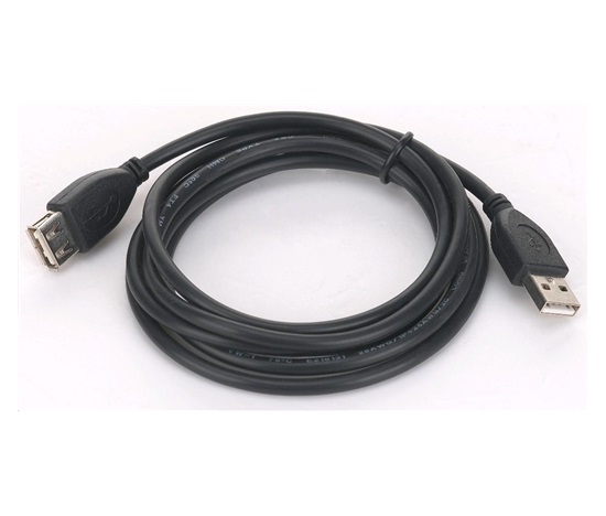 GEMBIRD Kabel USB 2.0 A-A 1,8m dofessional (czarny, pozłacane styki)