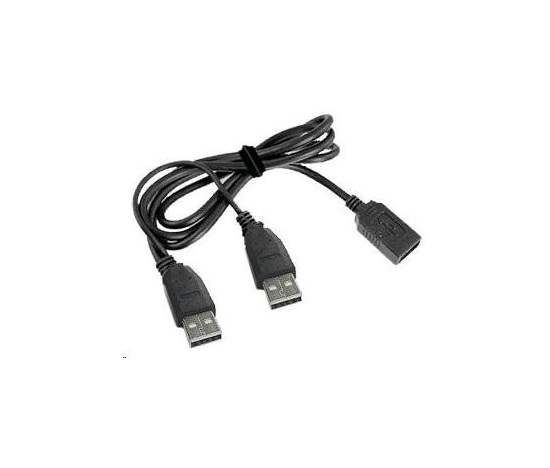 GEMBIRD Kabel USB 2.0 A-A 1m DUAL (dodatkowe zasilanie)