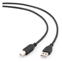 GEMBIRD Kabel USB 2.0 A-B 1,8m dofessional (czarny, pozłacane styki)