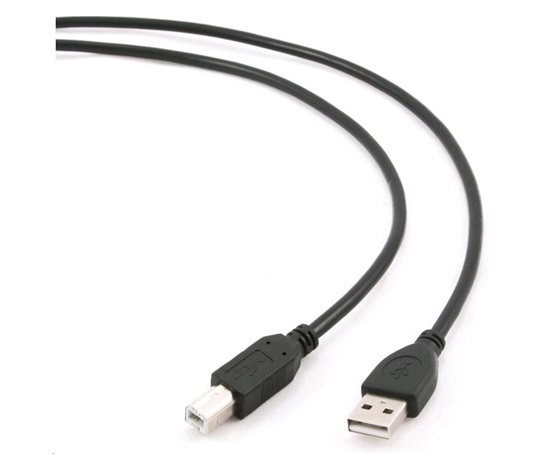 GEMBIRD Kabel USB 2.0 A-B 5m dofessional (czarny, pozłacane styki)