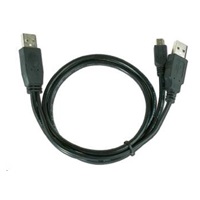GEMBIRD Kabel USB 2.0 A-Mini B (5pin)  0,9m DUAL (dodatkowe zasilanie)