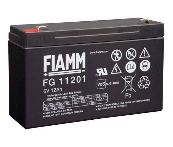 Baterie - Fiamm FG11201 (6V/12,0Ah - Faston 187)