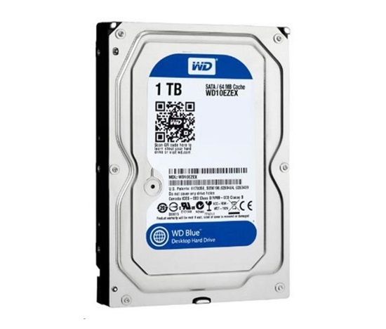 WD BLUE WD10EZEX 1TB, SATA III 3.5", 64MB 7200RPM, 150MB/s, CMR