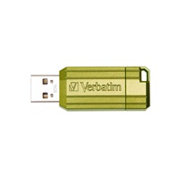 VERBATIM USB Flash Disk Store 'n' Go PinStripe 16GB - EUCALYPTUS GREEN