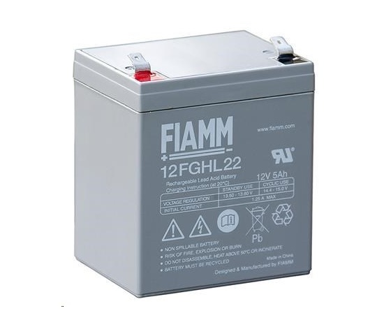 Baterie - Fiamm 12 FGHL 22 (12V/5Ah - Faston 250)