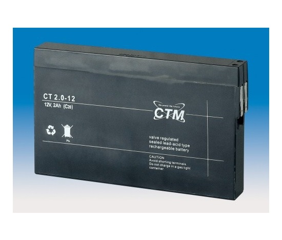 Baterie - CTM CT 12-2,0 (12V/2,0Ah - Faston 187)