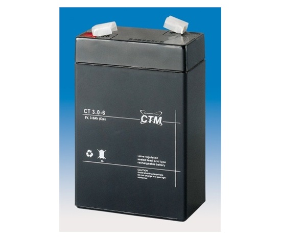 Baterie - CTM CT 6-3 (6V/3Ah - Faston 187)