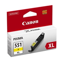 Canon CARTRIDGE CLI-551Y XL žlutá pro Pixma iP, Pixma iX, Pixma MG a Pixma MX 6850, 725x, 925, 8750 (695 str.)