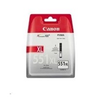 Canon CARTRIDGE CLI-551GY XL šedá pro Pixma iP, Pixma iX, Pixma MG a Pixma MX 725, 8750, 5450 (275 str.)
