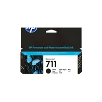 HP 711 Black DJ Ink Cart, 38 ml, CZ129A