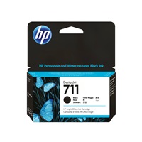 HP 711 Black DJ Ink Cart, 38 ml, CZ129A