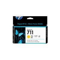 HP 711 Yellow DJ Ink Cart, 29 ml, CZ132A