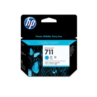 HP 711 Cyan DJ Ink Cart, 29 ml, 3-pack, CZ134A
