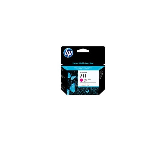HP 711 Magenta DJ Ink Cart, 29 ml, 3-pack, CZ135A