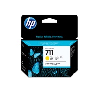 HP 711 Yellow DJ Ink Cart, 29 ml, 3-pack, CZ136A