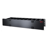 APC 2U Horizontal Cable Manager, 6" Fingers Top, Bottom Tie Down