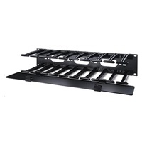 APC 2U Horizontal Cable Manager, 6" Fingers top and bottom