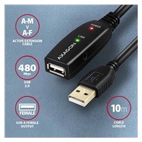 AXAGON ADR-210, USB 2.0 A-M -> A-F aktywny przedłużający / repeater kabel, 10m