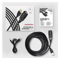 AXAGON ADR-210, USB 2.0 A-M -> A-F aktywny przedłużający / repeater kabel, 10m