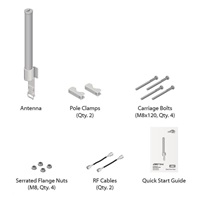 UBNT airMAX Omni Antenna AMO-2G10 [všesměrová MIMO anténa, 2.4GHz, 10dBi, Rocket kit]