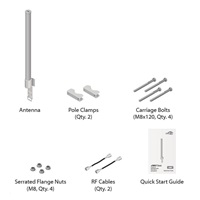 UBNT airMAX Omni Antenna AMO-2G13 [všesměrová MIMO anténa, 2.4GHz, 13dBi, Rocket kit]