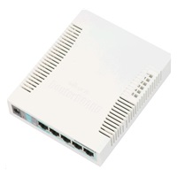 MikroTik RouterBOARD RB260GS (CSS106-5G-1S), Taifatech TF470 CPU, výkonný nastavitelný switch, 5x LAN, 1xSFP slot