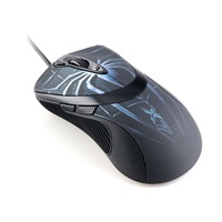 A4tech XL-747H, herní myš, ANTI-VIBRATE, 3600DPI, motiv pavouk modrý