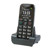 EVOLVEO EasyPhone, mobilní telefon pro seniory s nabíjecím stojánkem (černá barva)