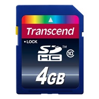 TRANSCEND SDHC karta 4GB Premium, Class 10
