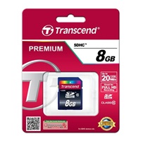 TRANSCEND SDHC karta 8GB Premium, Class 10
