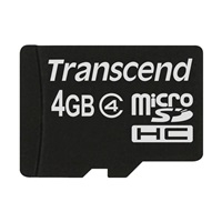 TRANSCEND MicroSDHC karta 4GB Class 4, bez adaptéru