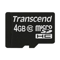 TRANSCEND MicroSDHC karta 4GB Class 10, bez adaptéru