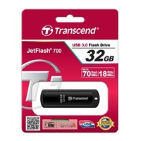 TRANSCEND Flash Disk 32GB JetFlash®700, USB 3.0 (R:71/W:18 MB/s) černá