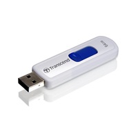 TRANSCEND Flash Disk 64GB JetFlash®530, USB 2.0 (R:16/W:6 MB/s) bílá/modrá Royal