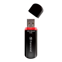 TRANSCEND Flash Disk 4GB JetFlash®600, USB 2.0 (R:20/W:10 MB/s) černá/červená