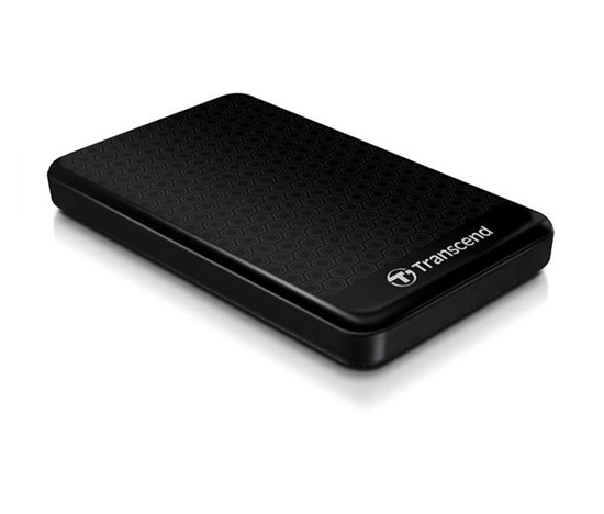 TRANSCEND externí HDD USB 3.1 StoreJet 25A3, 1TB, Black (nárazuvzdorný, 256-bit AES)