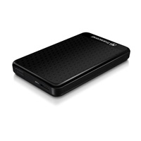 TRANSCEND externí HDD USB 3.1 StoreJet 25A3, 1TB, Black (nárazuvzdorný, 256-bit AES)
